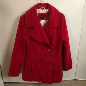 🎉SALE🎉 Rue 21 Red Pea Coat